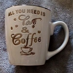 NEW! ALL YOU NEED IS LOVE & COFFEE MUG